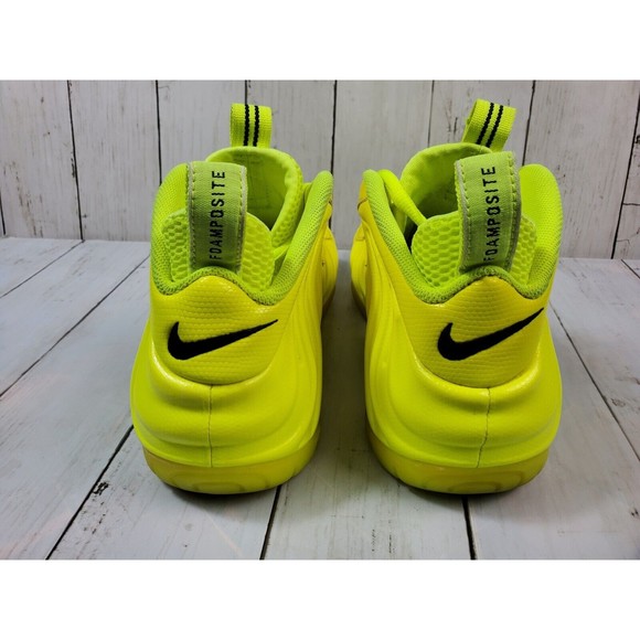 Nike Air Foamposite Pro Volt 2014 Men's Size 9 Sneakers Neon Yellow 624041-700 - Picture 8 of 12